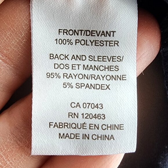 Jones New York Navy Blue Button-Up Henley Size 2X - Picture 8 of 13